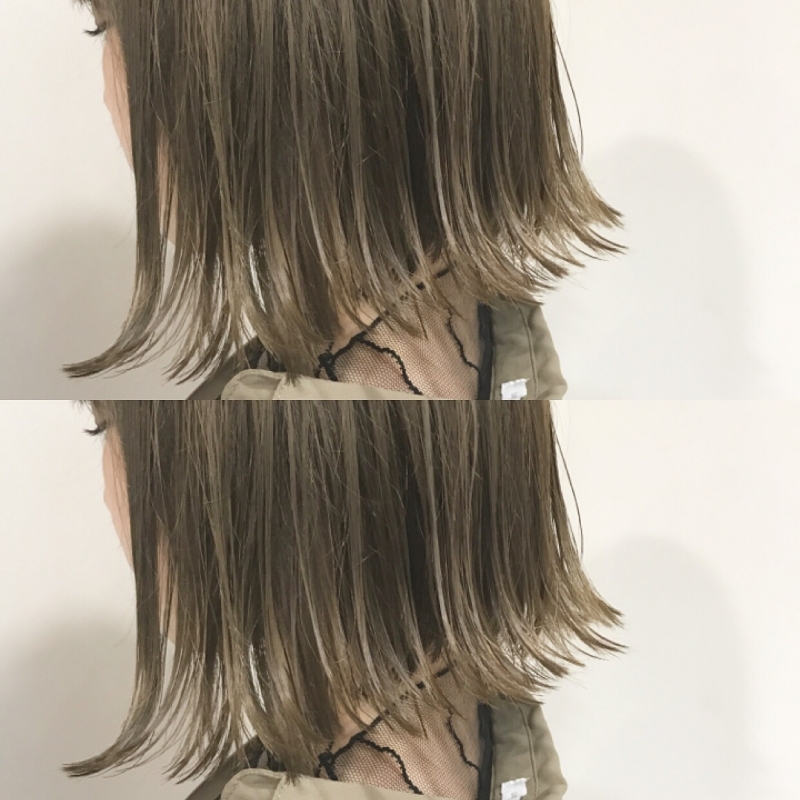 切りっぱなしボブ×イルミナカラー☆
