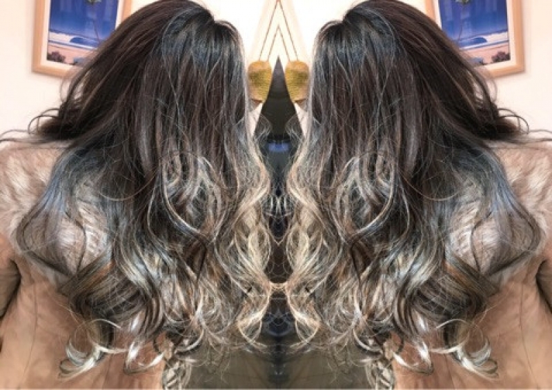 グレーヘアーぼかしカラー♪
