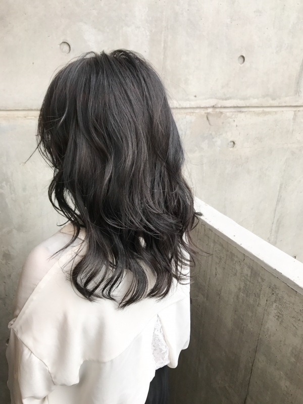 お洒落な暗髪♪ダークブルーアッシュ☆